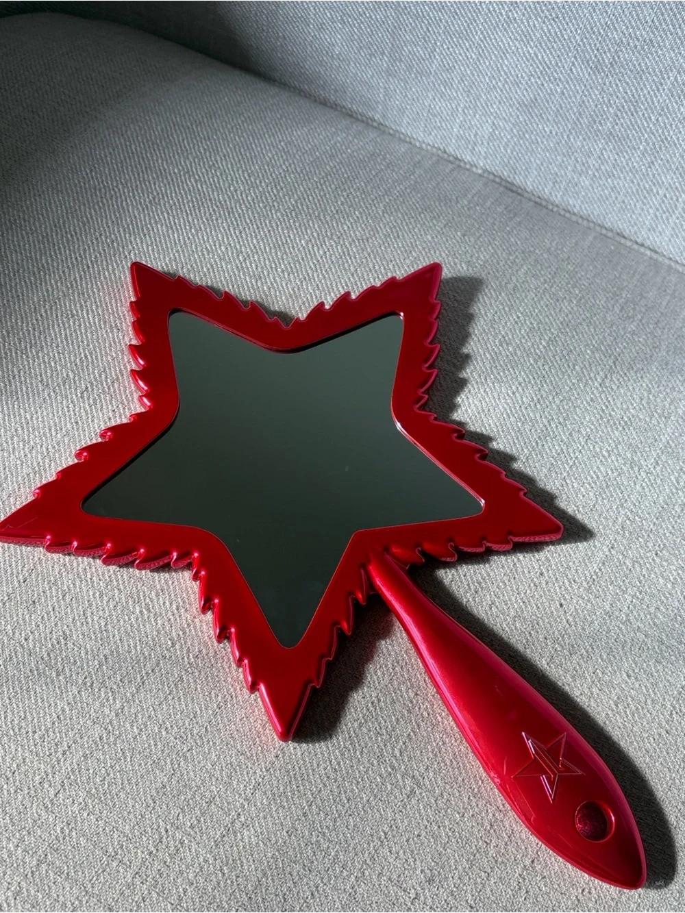 Jeffree Star Cosmetics Red Chrome Leaf Hand Mirror